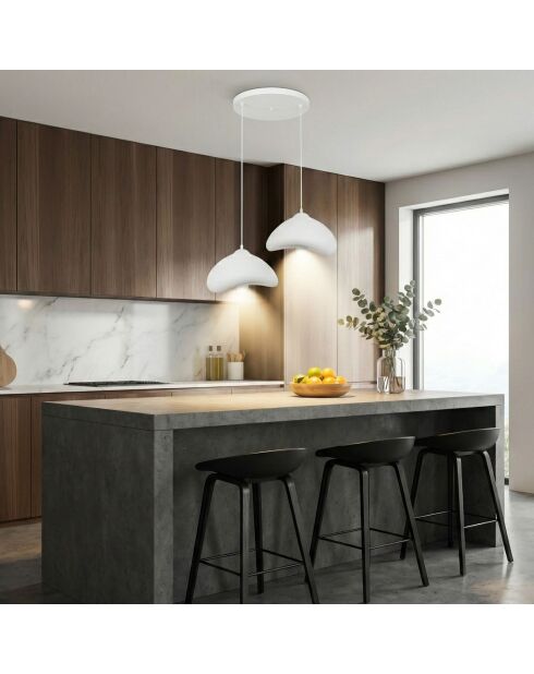 Lámpara Luna 30 2 T Luna blanca - 44 x 40 x 30 cm