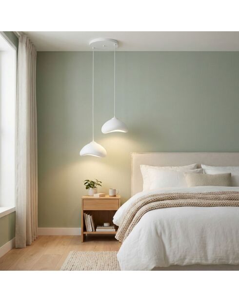 Lámpara Luna 30 2 T Luna blanca - 44 x 40 x 30 cm