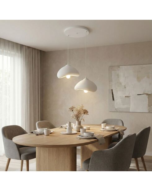 Lámpara Luna 30 2 T Luna blanca - 44 x 40 x 30 cm