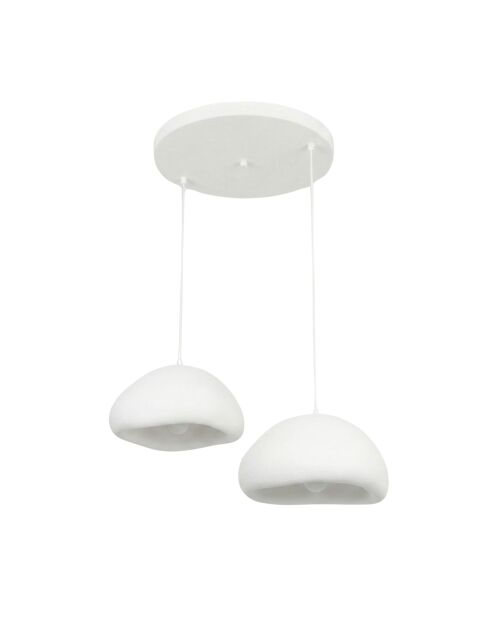 Loval 40 40 T Luna weißer Kronleuchter - 50 x 50 x 35 cm