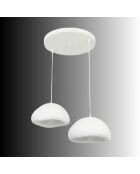 Loval 40 40 T Luna weißer Kronleuchter - 50 x 50 x 35 cm