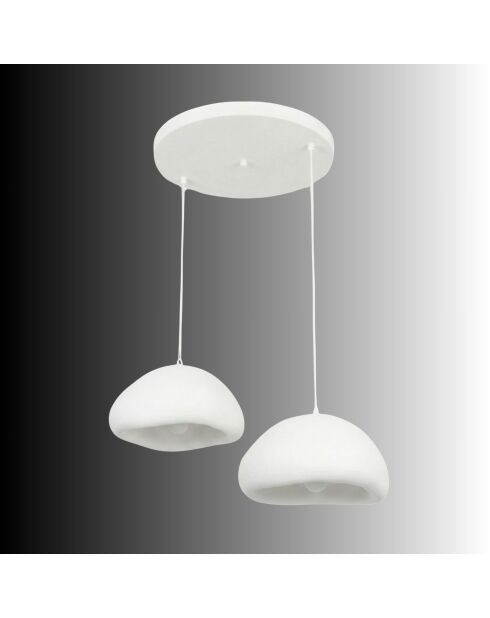 Loval 40 40 T Luna weißer Kronleuchter - 50 x 50 x 35 cm