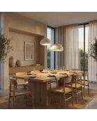 Loval 40 40 T Luna weißer Kronleuchter - 50 x 50 x 35 cm