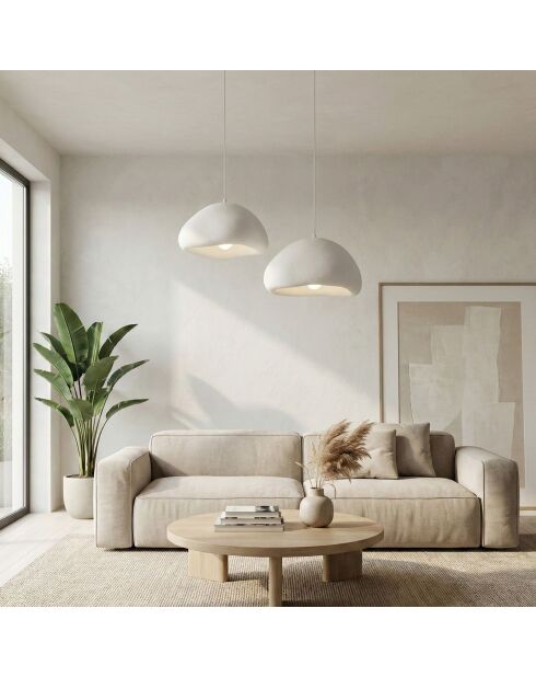 Loval 40 40 T Luna weißer Kronleuchter - 50 x 50 x 35 cm