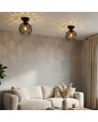 Selcuklu Mr 788 S P lampada da parete nera - 22 x 22 x 22 cm