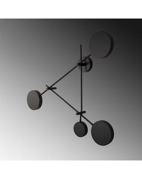 Ledos 15541 schwarze Wandleuchte - 85 x 85 x 15 cm