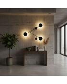 Ledos 15541 schwarze Wandleuchte - 85 x 85 x 15 cm