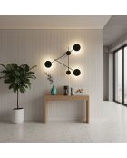 Ledos 15541 schwarze Wandleuchte - 85 x 85 x 15 cm