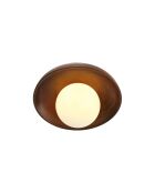 Lampada da parete Hand T noce/bianco - 34 x 47,5 x 16 cm