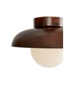 Lampada da parete Hand T noce/bianco - 34 x 47,5 x 16 cm