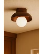 Lampada da parete Hand T noce/bianco - 34 x 47,5 x 16 cm