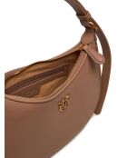 Half Moon Mini FL Vitello Seta Ginger Cookie Schultertasche, 19 x 7 x 26 cm