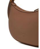 Half Moon Mini FL Vitello Seta Ginger Cookie Schultertasche, 19 x 7 x 26 cm