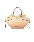 Borsa a tracolla Pagode Extra Shopper beige/marrone - 51x13x60 cm