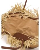 Borsa a tracolla Pagode Extra Shopper beige/marrone - 51x13x60 cm