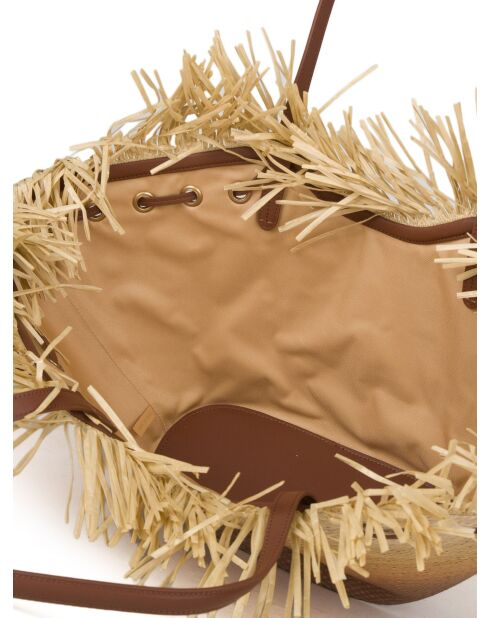 Borsa a tracolla Pagode Extra Shopper beige/marrone - 51x13x60 cm