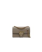 Love One Classic DC Vitello Seta Taupe schoudertas - 27x16,5x7 cm