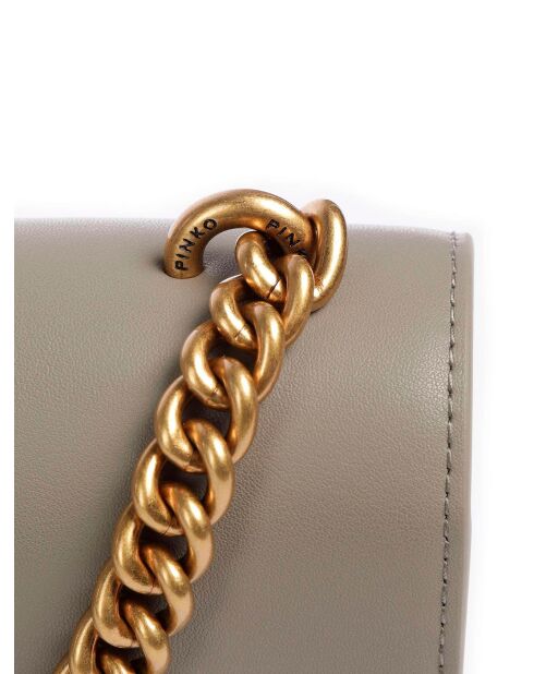 Borsa a tracolla Love One Classic Cl Vitello Seta tortora - 27x16x7 cm