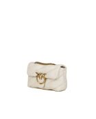 Sac bandoulière Love Puff Mini Cl Mouton Nappa blanc - 21x15x9 cm