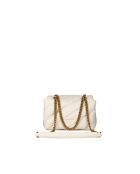 Sac bandoulière Love Puff Mini Cl Mouton Nappa blanc - 21x15x9 cm