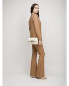 Sac bandoulière Love Puff Mini Cl Mouton Nappa blanc - 21x15x9 cm