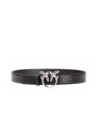 Ceinture en cuir Baies d'amour noire