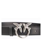 Ceinture en cuir Baies d'amour noire