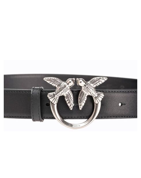 Ceinture en cuir Baies d'amour noire