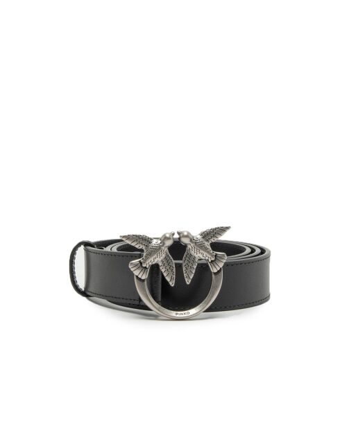 Ceinture en cuir Baies d'amour noire