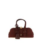 Sac bandoulière baguette de bowling bordeaux - 29x12x8 cm