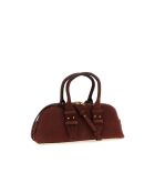 Sac bandoulière baguette de bowling bordeaux - 29x12x8 cm