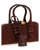 Sac bandoulière baguette de bowling bordeaux - 29x12x8 cm