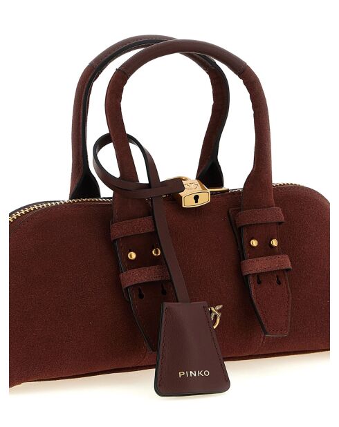 Sac bandoulière baguette de bowling bordeaux - 29x12x8 cm