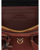 Sac bandoulière baguette de bowling bordeaux - 29x12x8 cm