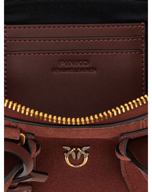 Sac bandoulière baguette de bowling bordeaux - 29x12x8 cm