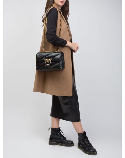 Love Puff Classic CL Mouton Nappa Schultertasche schwarz - 27x18x10,5 cm