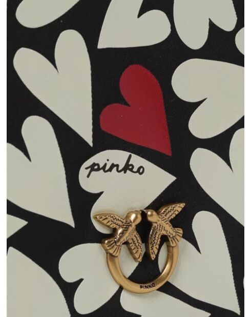 Borsa Love Berry H3 Vit.Seta nero/rosso/bianco - 22x22 cm