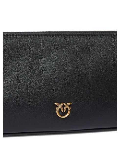 Sac bandoulière baguette demi-lune Mini veau tendre noir - 24x11,5x5,5 cm