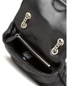 Sac bandoulière Love Puff Mini Cl Mouton Nappa noir - 21x15x9 cm