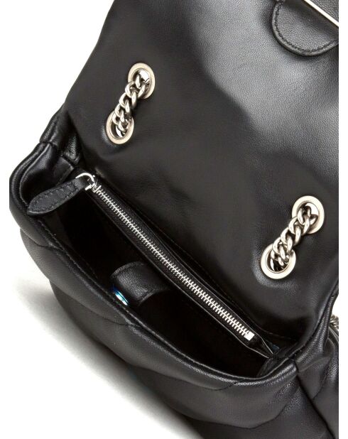 Sac bandoulière Love Puff Mini Cl Mouton Nappa noir - 21x15x9 cm