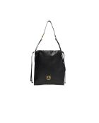 Borsa a tracolla Slouchy Vitello Mo Classic nera - 30x34x3 cm