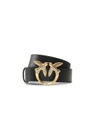 Ceinture en cuir Baies d'amour noire