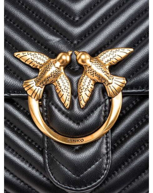 J'adore Lady Puff Big Cl Sheep Na Henkeltasche, 31 x 19 x 11 cm, Schwarz