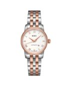 Reloj automático para mujer Mido M76009N61 en acero plateado/oro rosa