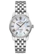 Montre automatique femme Certina en acier argentée