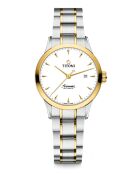 Montre automatique femme Titoni en acier argenté/doré