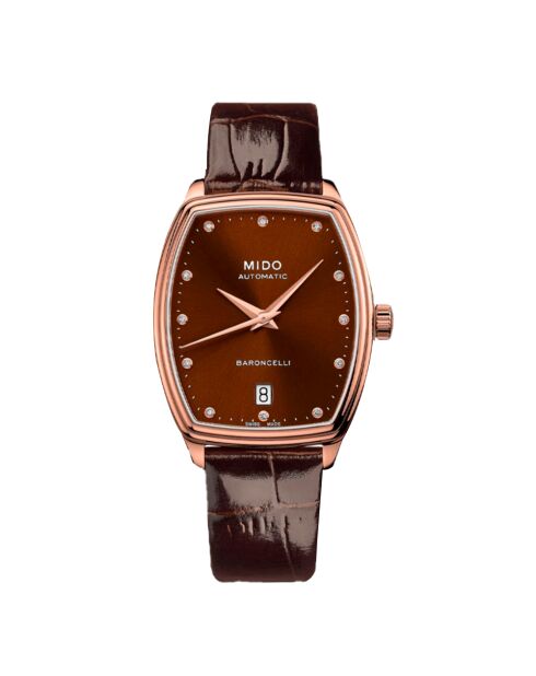 Mido M0413073629600 Automatikuhr für Damen aus braunem Stahl