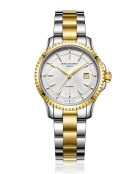 Emile L28.0 mechanische Herrenuhr aus silber/goldenem Stahl