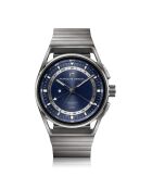 Porsche zilver/blauw automatisch herenhorloge