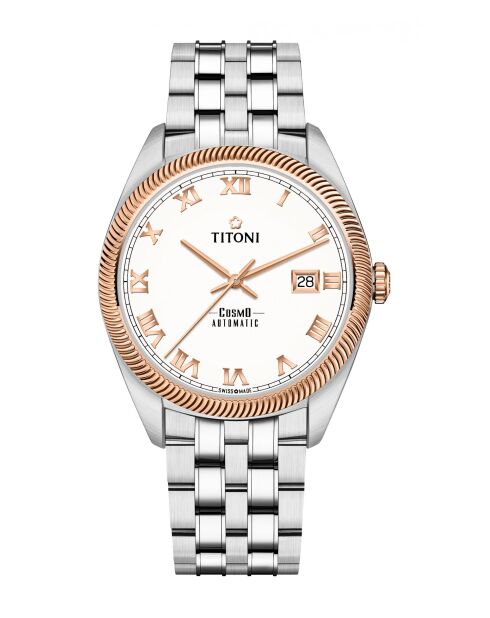 Titoni G-657 automatisch herenhorloge van zilverstaal